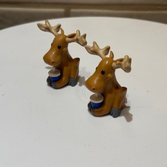 Cineplex Big Screen Buddy Moose Popcorn and Drink Figures Lot of 2 / 2" - Picture 6 of 6